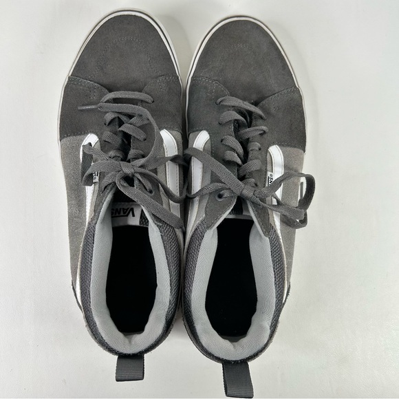 VANS Mens Shoes Size 12 Old Skool Gray & White Suede Canvas Skateboarding - Picture 13 of 16